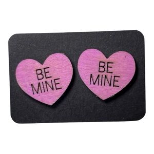 Be Mine Conversation heart earrings